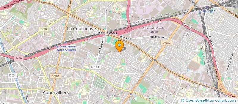 localisation de l'entreprise DCGE à LA COURNEUVE