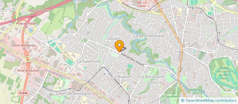 localisation de l'entreprise DCH à ORVAULT