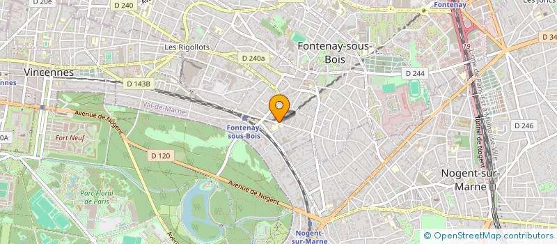 localisation de l'entreprise DCH à FONTENAY-SOUS-BOIS