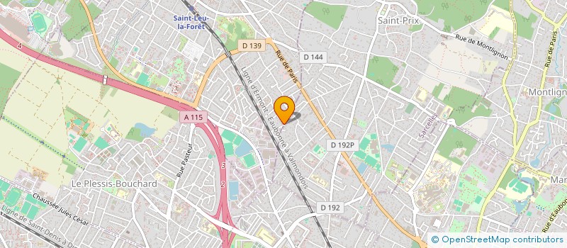 localisation de l'entreprise DCH INVEST  SAINT-LEU-LA-FORET