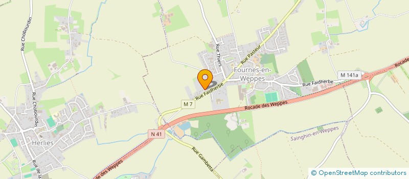 localisation de l'entreprise DCH INVEST  FOURNES-EN-WEPPES