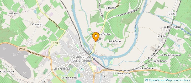 localisation de l'entreprise DCHB  CHATEAUNEUF-SUR-CHARENTE