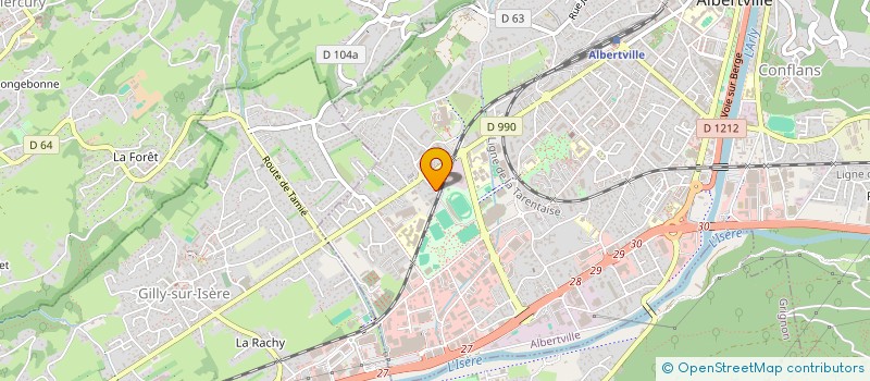 localisation de l'entreprise DCHM SERVICES  ALBERTVILLE