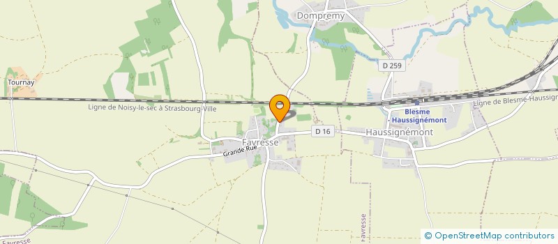 localisation de l'entreprise DCHOSTING  FAVRESSE