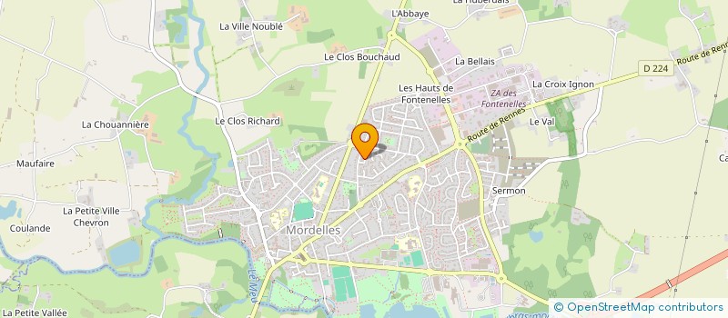 localisation de l'entreprise DCI 35 à MORDELLES
