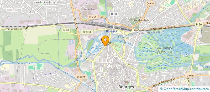 localisation de l'entreprise DCI  BOURGES