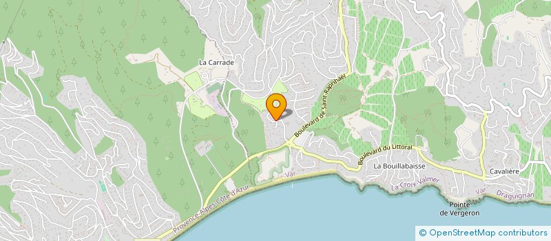 localisation de l'entreprise DCI LE MOULIN DE LA PLAGE  LA CROIX-VALMER