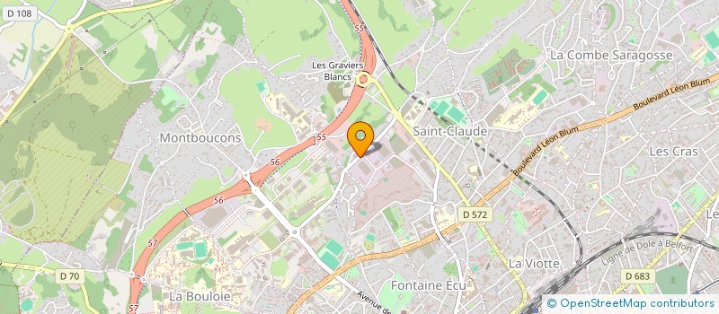 localisation de l'entreprise DCIS à BESANCON
