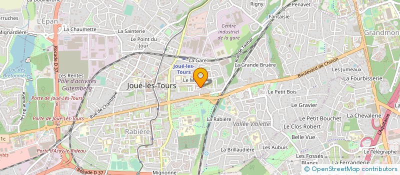 localisation de l'entreprise DCL COMMUNICATION à JOUE-LES-TOURS