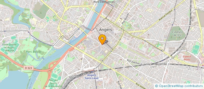 localisation de l'entreprise DCL FINANCES à ANGERS