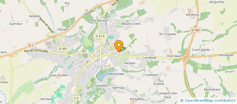 localisation de l'entreprise DCL TERRASSEMENT à GOURIN