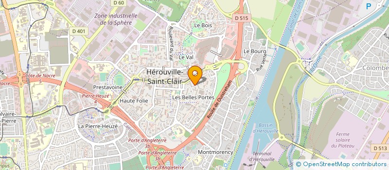localisation de l'entreprise @DCLIC à HEROUVILLE SAINT CLAIR