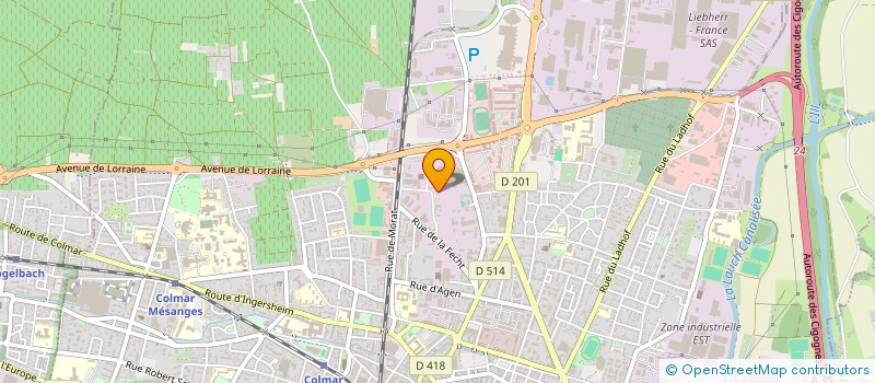 localisation de l'entreprise DCLIM CHAUFFAGE & SANITAIRE  COLMAR