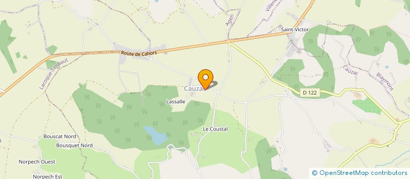 localisation de l'entreprise DCLN INVEST  CAUZAC