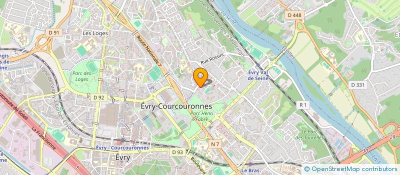 localisation de l'entreprise DCM à EVRY-COURCOURONNES