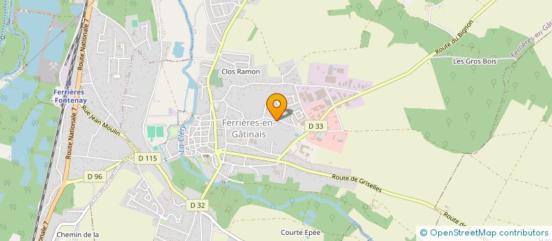 localisation de l'entreprise DCM à FERRIERES-EN-GATINAIS