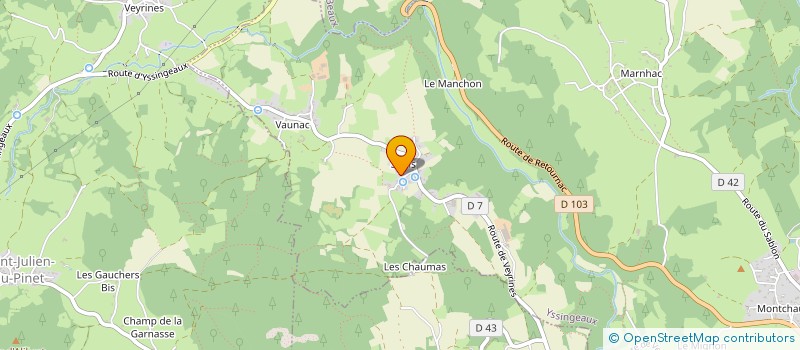 localisation de l'entreprise DCM DIFFUSION  YSSINGEAUX