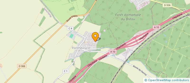 localisation de l'entreprise DCM IMMOBILIER  PONTHEVRARD