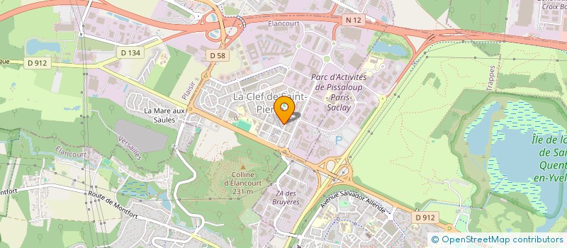 localisation de l'entreprise DCM SERVICES à ELANCOURT