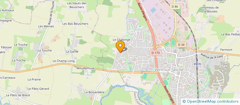 localisation de l'entreprise DCMC IMMO  VERN-SUR-SEICHE