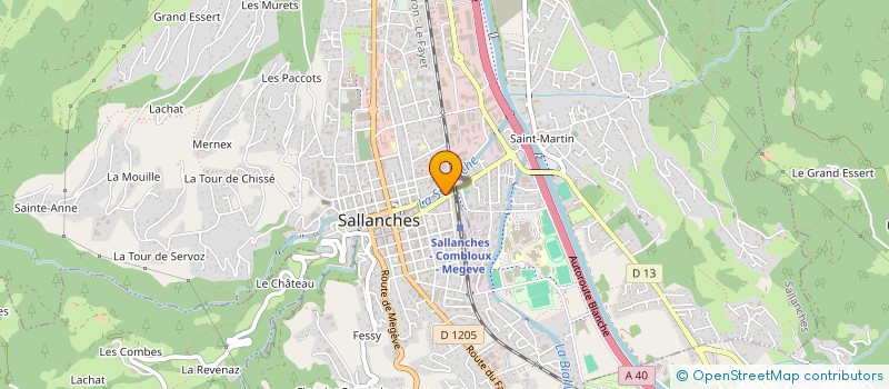 localisation de l'entreprise DCMJ  SALLANCHES