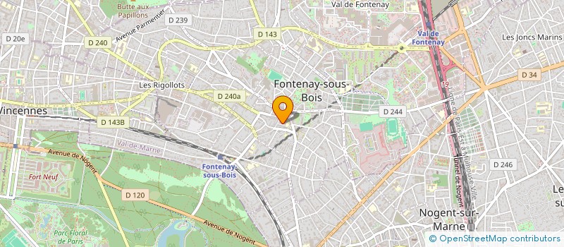 localisation de l'entreprise DCMP à FONTENAY-SOUS-BOIS