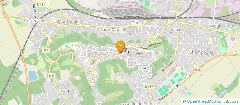 localisation de l'entreprise DCMT à LAON