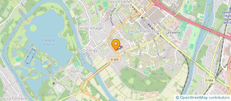 localisation de l'entreprise DCN  CERGY