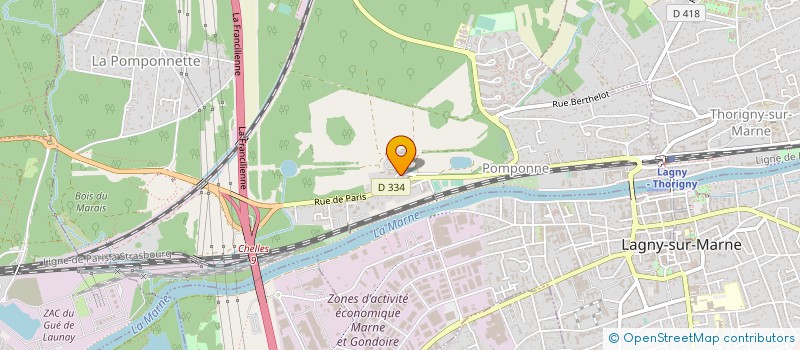 localisation de l'entreprise DCN ELECTRICITE  POMPONNE