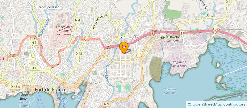 localisation de l'entreprise DCN HOLDING  FORT-DE-FRANCE