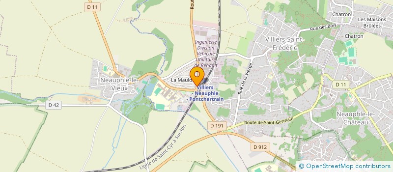 localisation de l'entreprise DCP  VILLIERS-SAINT-FREDERIC