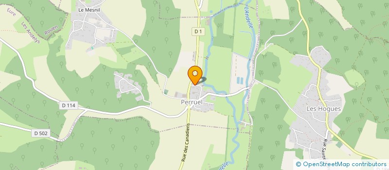 localisation de l'entreprise DCP  PERRUEL