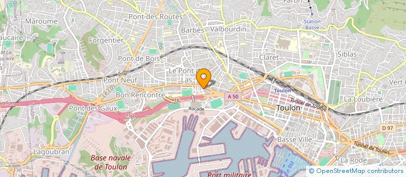 localisation de l'entreprise DCP HOLDING  TOULON