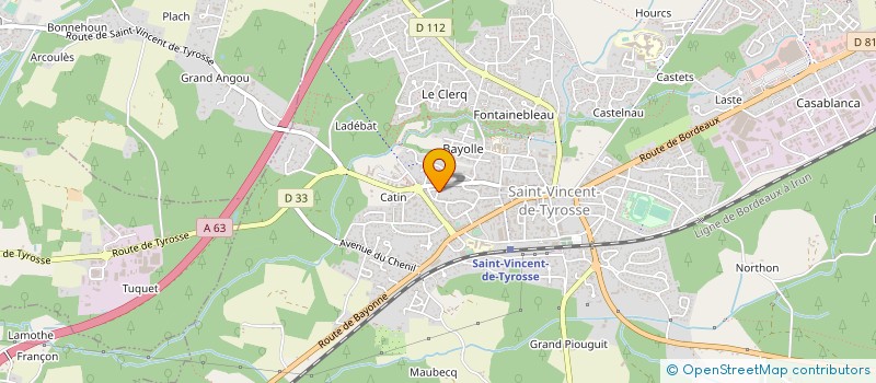 localisation de l'entreprise DCP PLOMBERIE à SAINT-VINCENT-DE-TYROSSE