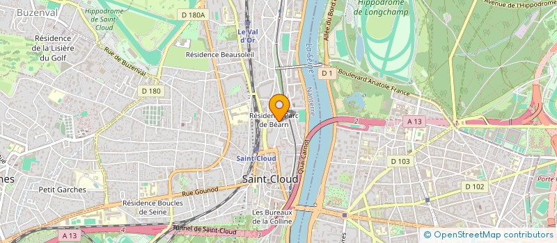 localisation de l'entreprise DCPA à SAINT-CLOUD