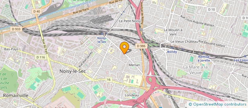 localisation de l'entreprise DCPARTNERS à NOISY-LE-SEC