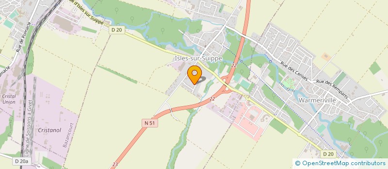 localisation de l'entreprise DCPJ  ISLES-SUR-SUIPPE