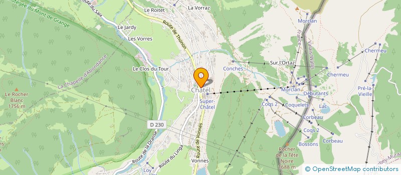 localisation de l'entreprise DCR à CHATEL