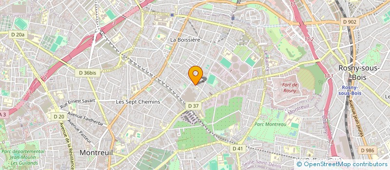 localisation de l'entreprise DCR BUSINESS  MONTREUIL
