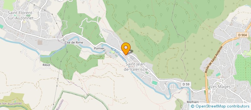 localisation de l'entreprise DCR MENUISERIE  SAINT-JEAN-DE-VALERISCLE