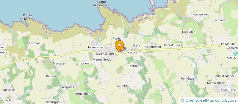 localisation de l'entreprise DCREP  CLEDEN-CAP-SIZUN