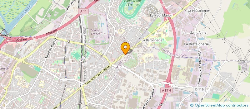 localisation de l'entreprise DCRF à ANGERS