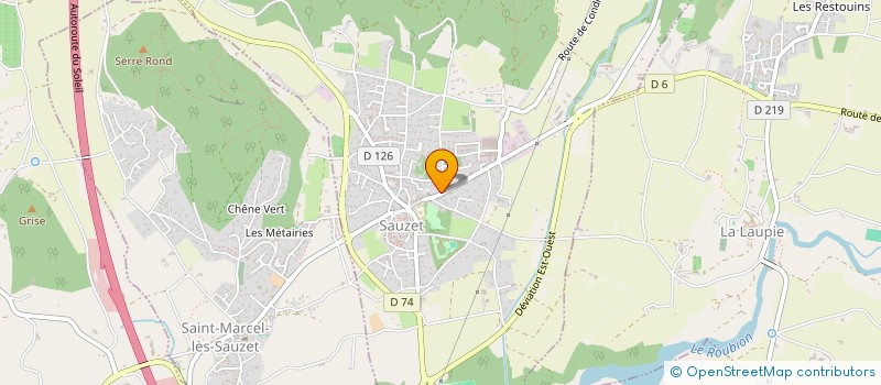 localisation de l'entreprise DCRM  SAUZET