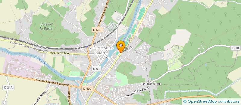 localisation de l'entreprise DCS à LA FERTE-SOUS-JOUARRE