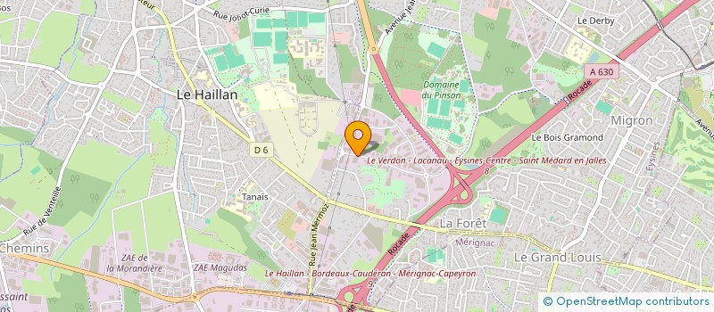 localisation de l'entreprise DCS à EYSINES