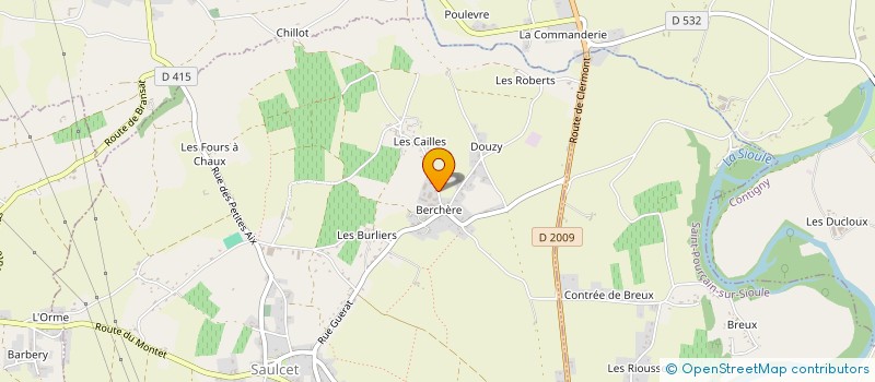 localisation de l'entreprise DCS  SAULCET