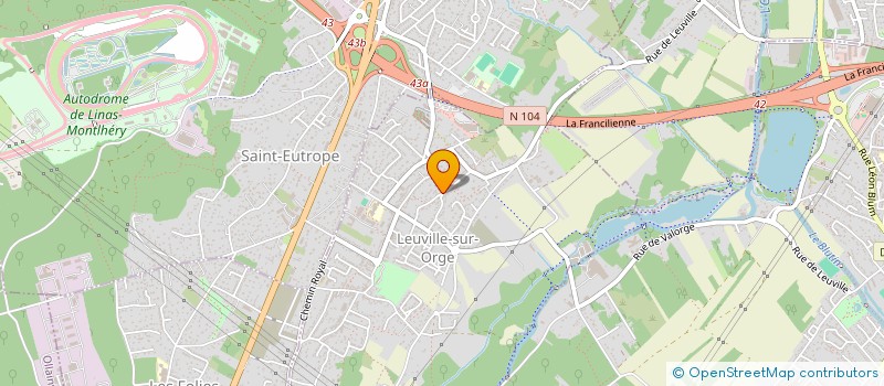 localisation de l'entreprise DCS à LEUVILLE-SUR-ORGE