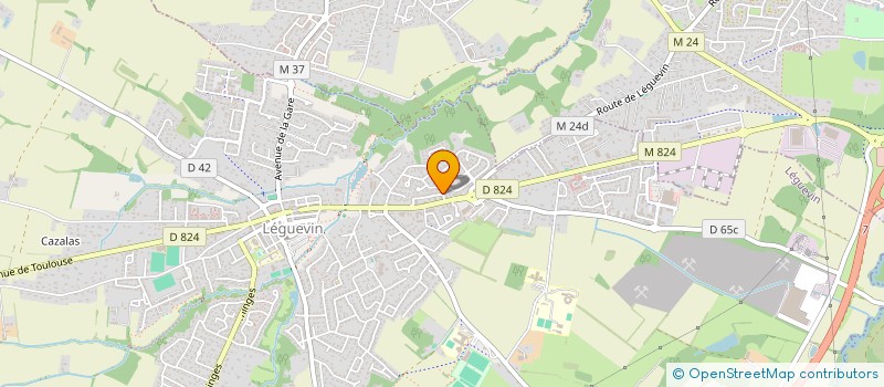 localisation de l'entreprise DCS  LEGUEVIN