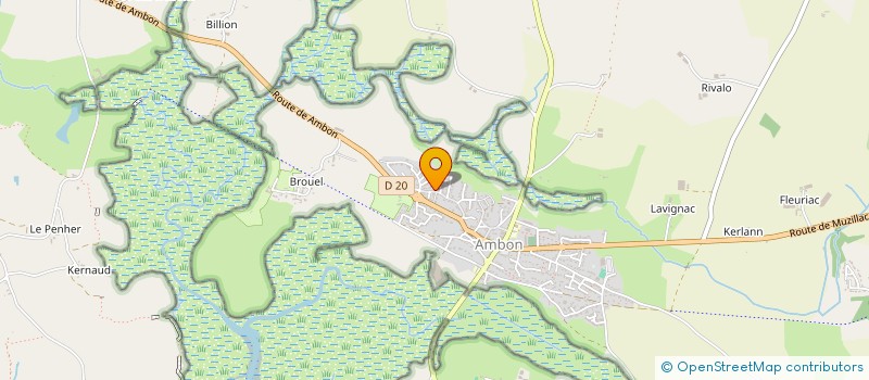 localisation de l'entreprise DCS DANION CHAUFFAGE SERVICE  AMBON