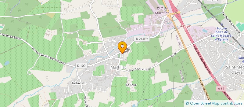 localisation de l'entreprise DCS-IMMO  MARTILLAC